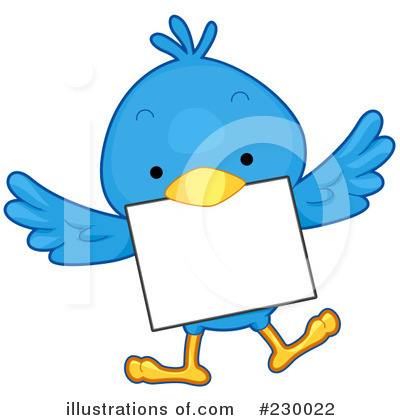 Blue Birds Clipart #230022 by BNP Design Studio