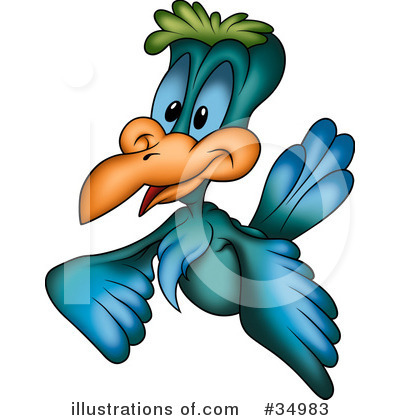 Royalty-Free (RF) Bird Clipart Illustration by dero - Stock Sample #34983