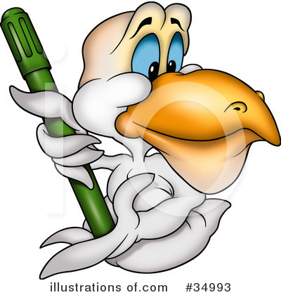Royalty-Free (RF) Bird Clipart Illustration by dero - Stock Sample #34993