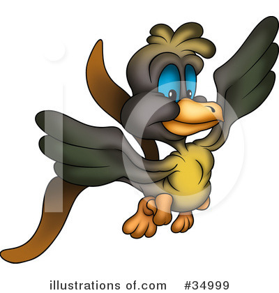 Royalty-Free (RF) Bird Clipart Illustration by dero - Stock Sample #34999