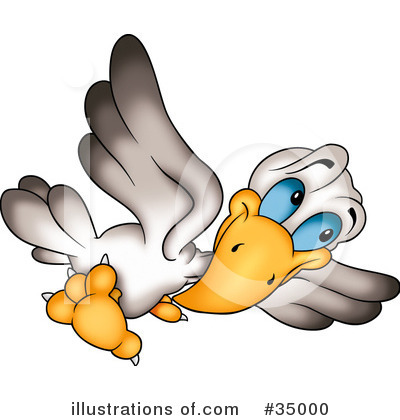 Royalty-Free (RF) Bird Clipart Illustration by dero - Stock Sample #35000