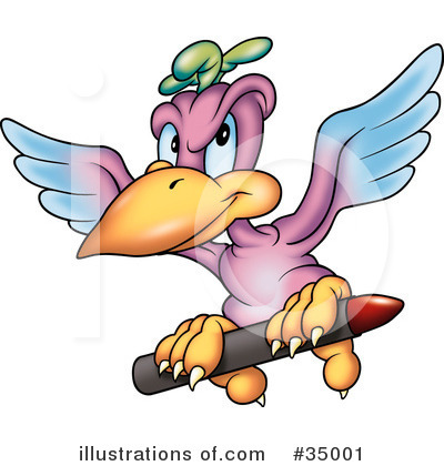 Royalty-Free (RF) Bird Clipart Illustration by dero - Stock Sample #35001