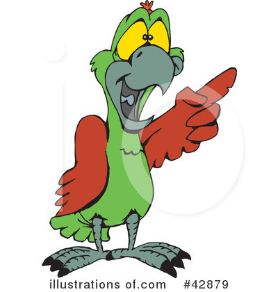 Parrot Clipart #42879 by Dennis Holmes Designs