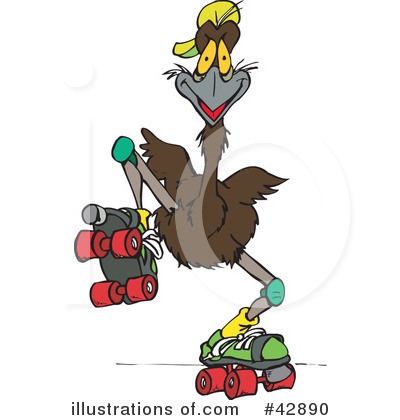 Emu Clipart #42890 by Dennis Holmes Designs