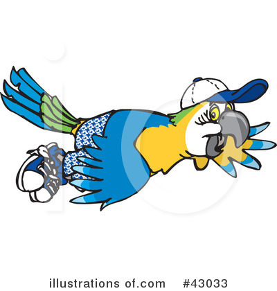 Macaw Clipart #43033 by Dennis Holmes Designs