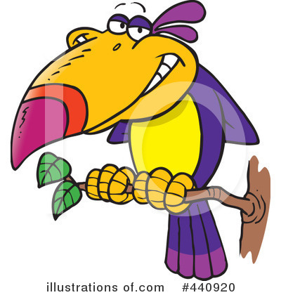 Royalty-Free (RF) Bird Clipart Illustration by toonaday - Stock Sample #440920
