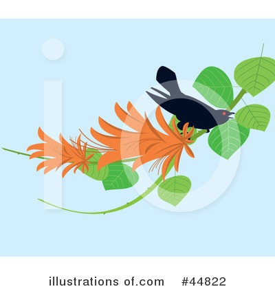 Royalty-Free (RF) Bird Clipart Illustration by Lal Perera - Stock Sample #44822