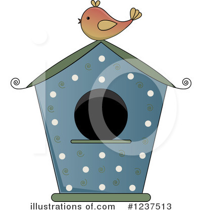 Royalty-Free (RF) Bird House Clipart Illustration by Pams Clipart - Stock Sample #1237513