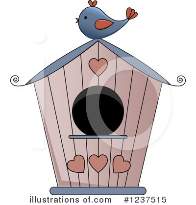 Bird House Clipart #1237515 by Pams Clipart