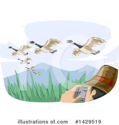 Royalty-Free (RF) Bird Watching Clipart Illustration by BNP Design Studio - Stock Sample #1429519