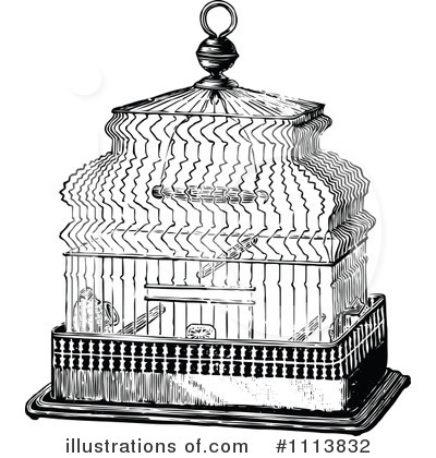 Royalty-Free (RF) Birdcage Clipart Illustration by Prawny Vintage - Stock Sample #1113832