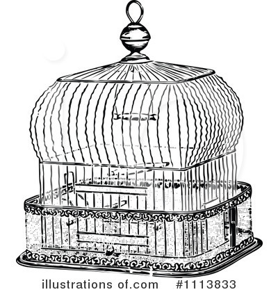 Royalty-Free (RF) Birdcage Clipart Illustration by Prawny Vintage - Stock Sample #1113833