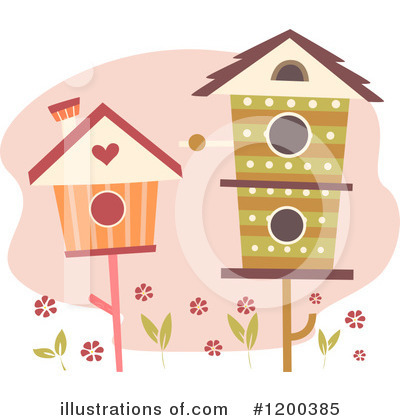 Royalty-Free (RF) Birdhouse Clipart Illustration by BNP Design Studio - Stock Sample #1200385