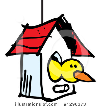 Bird House Clipart #1091736 - Illustration by Steve Klinkel