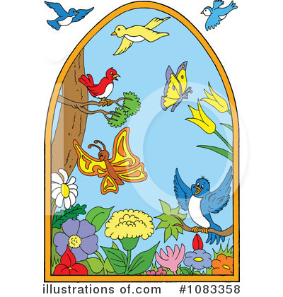 Royalty-Free (RF) Birds Clipart Illustration by LaffToon - Stock Sample #1083358