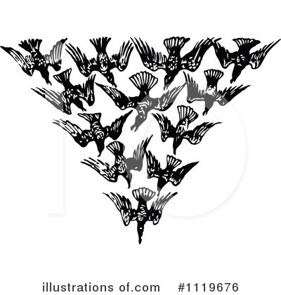 Royalty-Free (RF) Birds Clipart Illustration by Prawny Vintage - Stock Sample #1119676