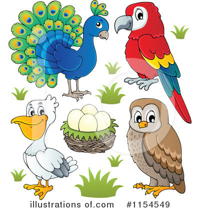 Royalty-Free (RF) Birds Clipart Illustration by visekart - Stock Sample #1154549