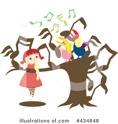 Royalty-Free (RF) Birds Clipart Illustration by Cherie Reve - Stock Sample #434848
