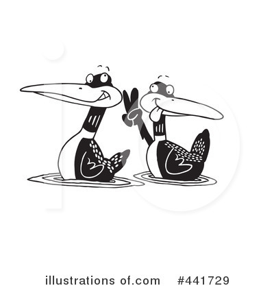 Royalty-Free (RF) Birds Clipart Illustration by toonaday - Stock Sample #441729