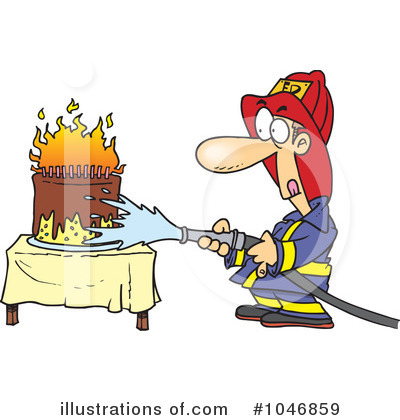 Firefighter Clipart #1046859 by toonaday