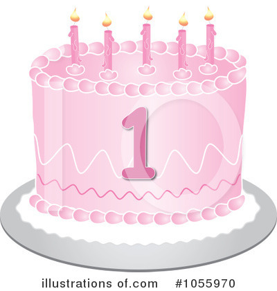 Royalty-Free (RF) Birthday Cake Clipart Illustration by Pams Clipart - Stock Sample #1055970