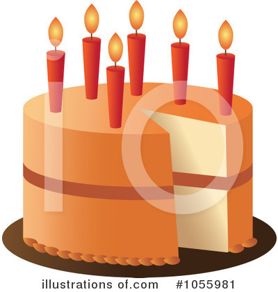Royalty-Free (RF) Birthday Cake Clipart Illustration by Pams Clipart - Stock Sample #1055981
