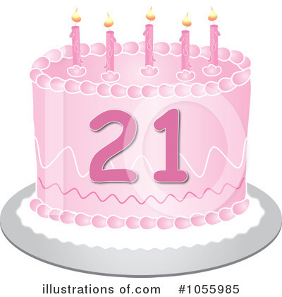 Royalty-Free (RF) Birthday Cake Clipart Illustration by Pams Clipart - Stock Sample #1055985