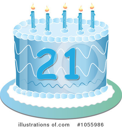 Royalty-Free (RF) Birthday Cake Clipart Illustration by Pams Clipart - Stock Sample #1055986