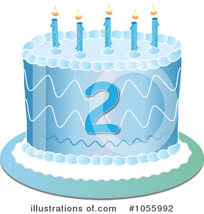 Royalty-Free (RF) Birthday Cake Clipart Illustration by Pams Clipart - Stock Sample #1055992