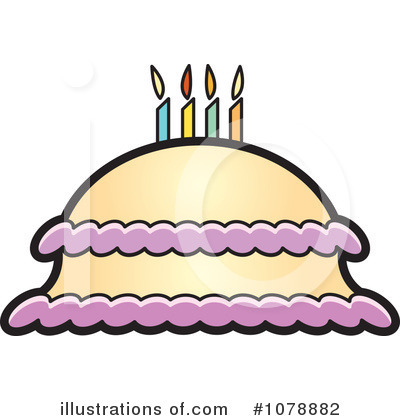 Royalty-Free (RF) Birthday Cake Clipart Illustration by Lal Perera - Stock Sample #1078882