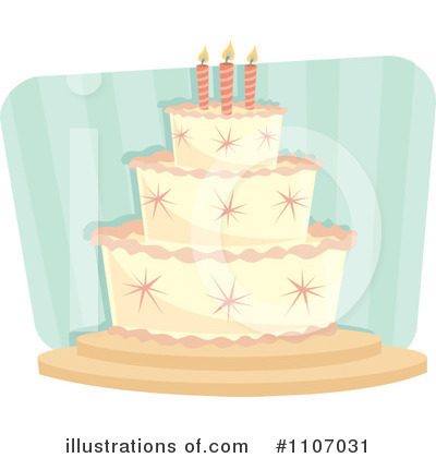 Royalty-Free (RF) Birthday Cake Clipart Illustration by Amanda Kate - Stock Sample #1107031