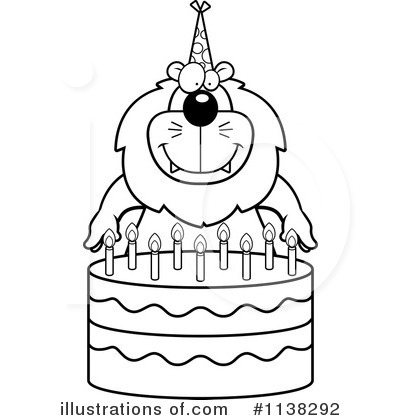 Royalty-Free (RF) Birthday Cake Clipart Illustration by Cory Thoman - Stock Sample #1138292