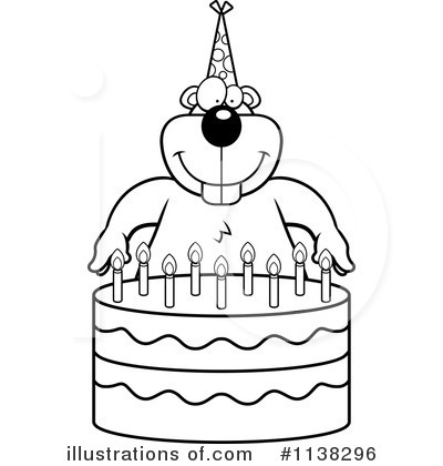 Royalty-Free (RF) Birthday Cake Clipart Illustration by Cory Thoman - Stock Sample #1138296