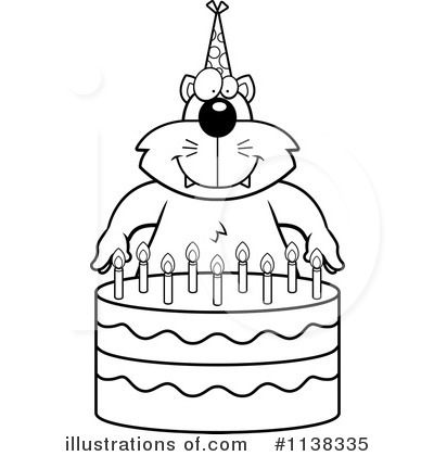 Royalty-Free (RF) Birthday Cake Clipart Illustration by Cory Thoman - Stock Sample #1138335