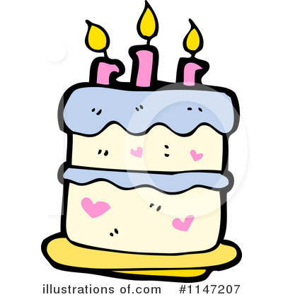 Birthday Cake Clipart #1147207 by lineartestpilot