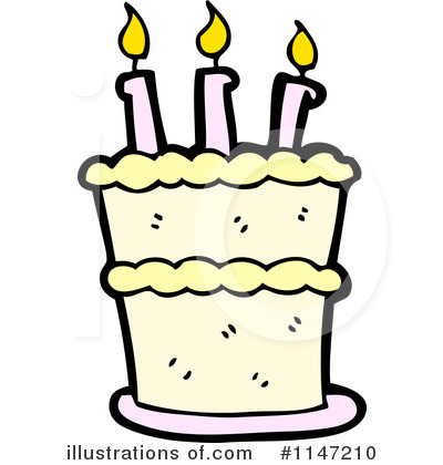 Royalty-Free (RF) Birthday Cake Clipart Illustration by lineartestpilot - Stock Sample #1147210