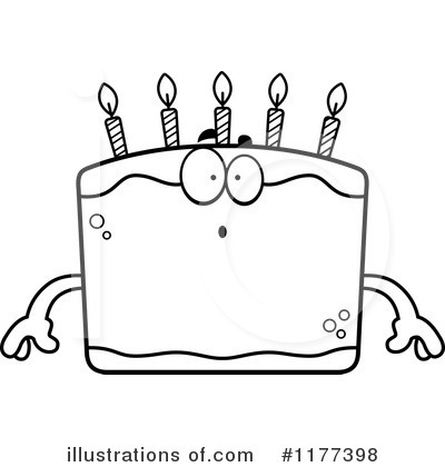 Royalty-Free (RF) Birthday Cake Clipart Illustration by Cory Thoman - Stock Sample #1177398