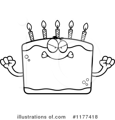 Royalty-Free (RF) Birthday Cake Clipart Illustration by Cory Thoman - Stock Sample #1177418