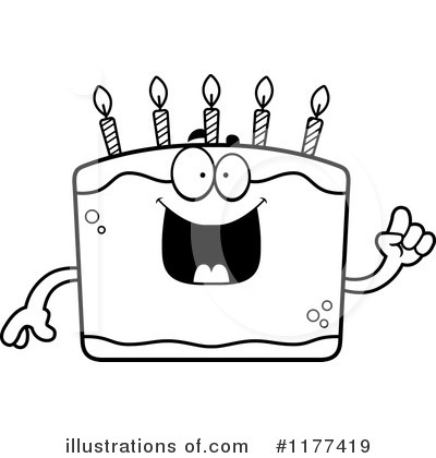 Royalty-Free (RF) Birthday Cake Clipart Illustration by Cory Thoman - Stock Sample #1177419