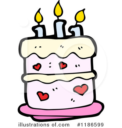 Royalty-Free (RF) Birthday Cake Clipart Illustration by lineartestpilot - Stock Sample #1186599