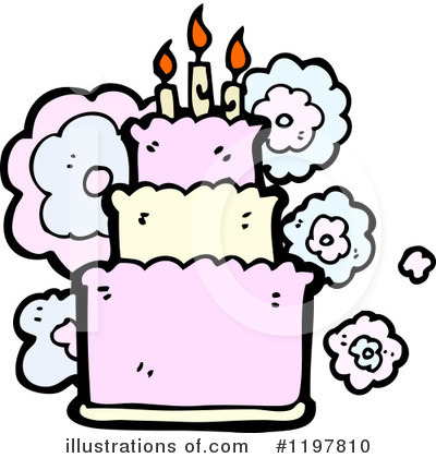 Royalty-Free (RF) Birthday Cake Clipart Illustration by lineartestpilot - Stock Sample #1197810