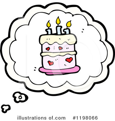 Royalty-Free (RF) Birthday Cake Clipart Illustration by lineartestpilot - Stock Sample #1198066