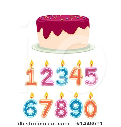 Royalty-Free (RF) Birthday Cake Clipart Illustration by BNP Design Studio - Stock Sample #1446591
