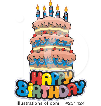 Happy Birthday Clipart #435440 - Illustration by visekart