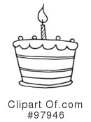 Birthday Cake Clipart #97946 by Hit Toon