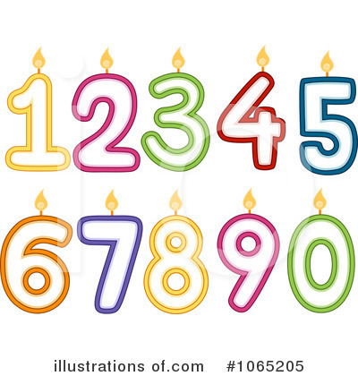 Number Candle Clipart #1065205 by BNP Design Studio