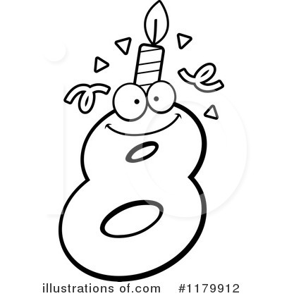 Royalty-Free (RF) Birthday Candle Clipart Illustration by Cory Thoman - Stock Sample #1179912