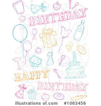 Royalty-Free (RF) Birthday Clipart Illustration by BNP Design Studio - Stock Sample #1063456
