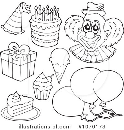 Royalty-Free (RF) Birthday Clipart Illustration by visekart - Stock Sample #1070173