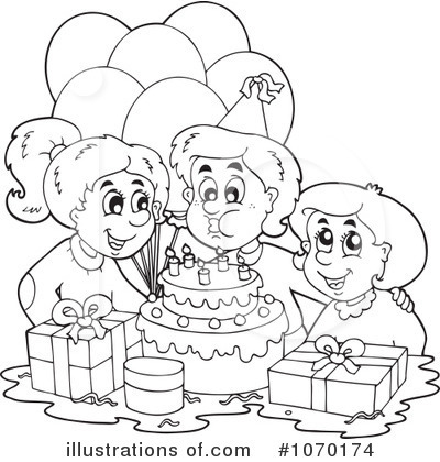 Royalty-Free (RF) Birthday Clipart Illustration by visekart - Stock Sample #1070174